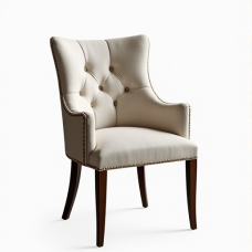 Hollywood Glam Tufted Linen Dining Chair Hollywood Glam Tufted Linen Dining Chair