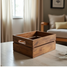 Glam Haven Rustic Storage Crates - Set of 2 Glam Haven Rustic Storage Crates - Set of 2