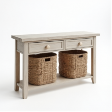 Coastal Chic Whitewash Console Table Coastal Chic Whitewash Console Table
