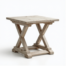 Glamour Farmhouse X-Base End Table Glamour Farmhouse X-Base End Table
