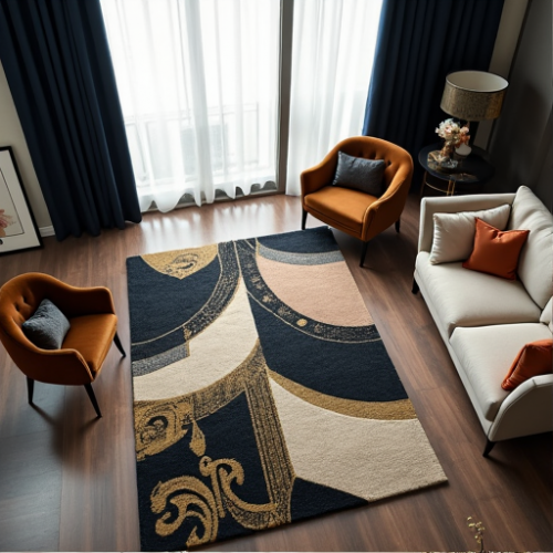 Glamour Geometric Art Deco Rug