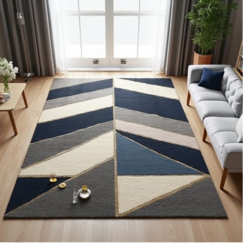 Glamour Geometric Area Rug
